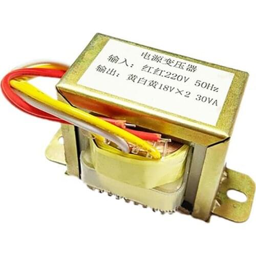 EI57 30W 220V-18V transformer input 220v 50Hz output 30VA double 18V power transformers