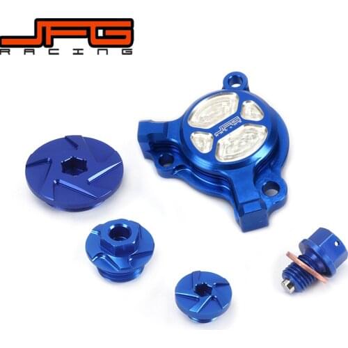 Blue CNC Guard Cap Timing Oil Filter Screw Bolt For YZ250F YZF250 03 04 05 06 07 08 09 10 11 12 13 YZ450F YZF450 2003 2004 2005