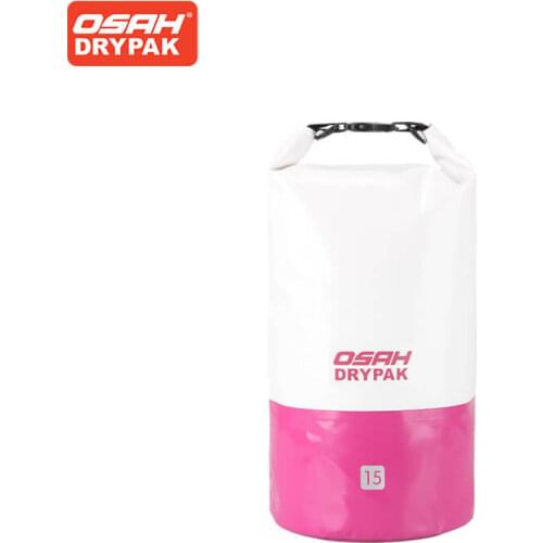 OSAH Waterproof Dry Bag 15L Roll Top Dry Compression Sack Keeps Gear Dry for Scuba Diving Surfing Kayaking Beach Rafting Boating