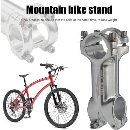 Bike Stem 35degree 25.4 Silver Bicycle Handlebar Stem UNO Mtb Stem Folding Bike Stem 75/90/110/135mm Mtb Bicycle Accessories