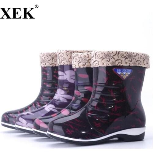 Женские резиновые сапоги XEK China At AliExpress
