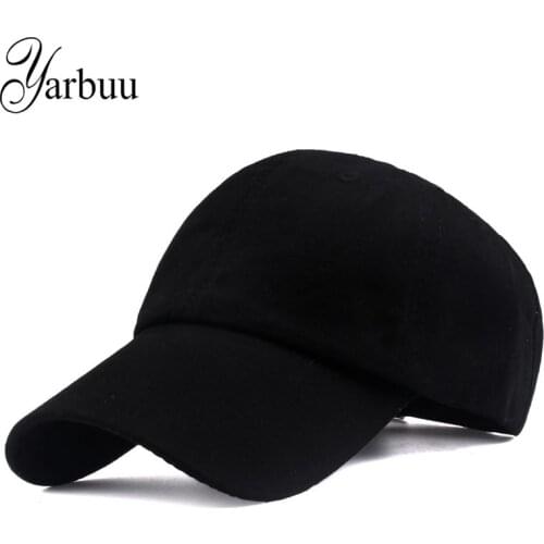 [YARBUU] new brand baseball cap fitted hat solid colour casual caps high quality Unisex hat men women cap hip hop snapback hats