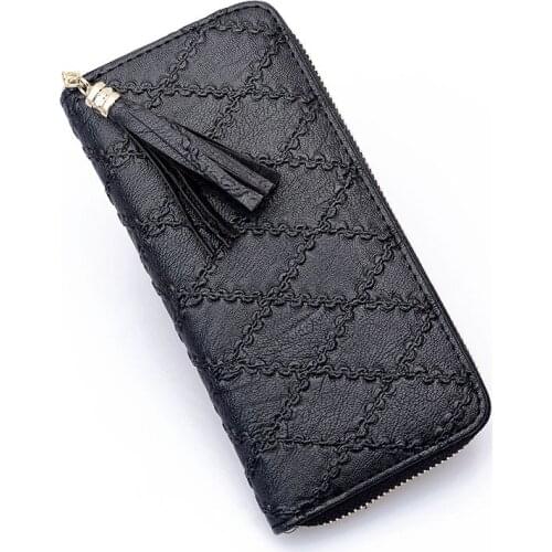 Women Long Wallet Europe America Lady Mscoin Purse Fashion Linger Zipper Clutch Multiple Card Position Mobile Phone Money Bag