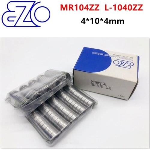 20pcs/100pcs Japan EZO high speed bearing MR104ZZ 4*10*4mm L-1040ZZ precision miniature ball bearings 4mmx10mmx4mm