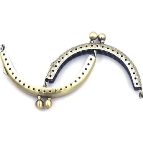 3PCS 8.5cm Double Ball Head Purse Frames Kiss Clasps Clutch Buckles DIY Crafts Making Hardware Accessories Handbag Replace Parts