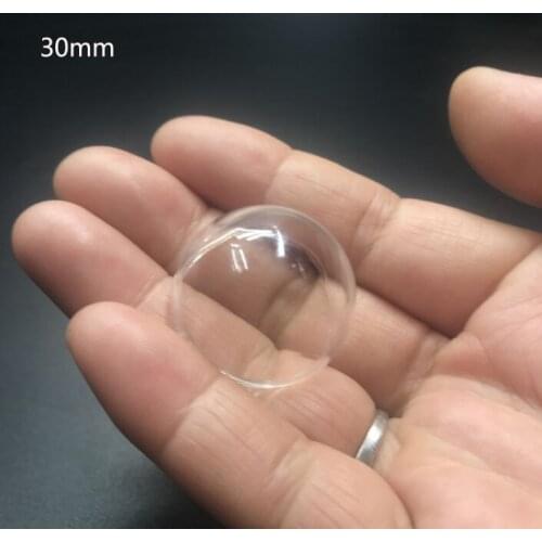 30mm hollow half ball glass globe bubble cover dome vial pendant glass bottle vial pendant necklace diy ring accessories 50pcs