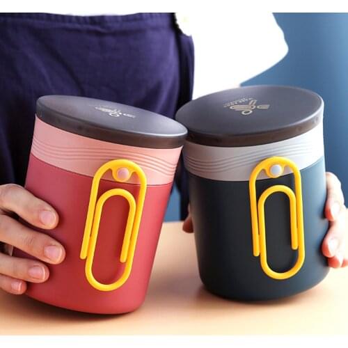 450ml 304 Stainless Steel Soup Porridge Heat Preservation Multifunctional Practical Convenient Stylish Portable Thermal Cup