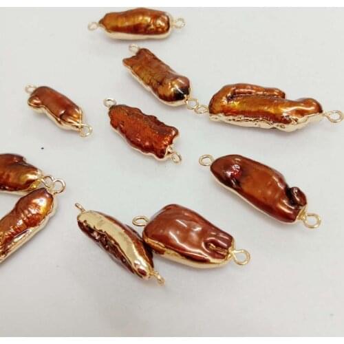 5 PCS /LOT 100% freshwater loose pearl with baroque shape, BIWA baroque shape pearl with hanging ,DIY PEARL BEADS, COLORFUL