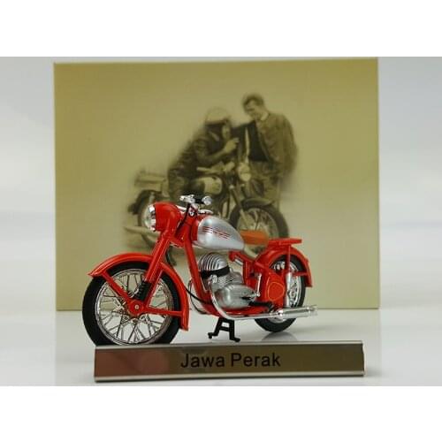 A tlas 1:24 Jawa Perak Motorcycle alloy car toys for children kids toys Model gift original box