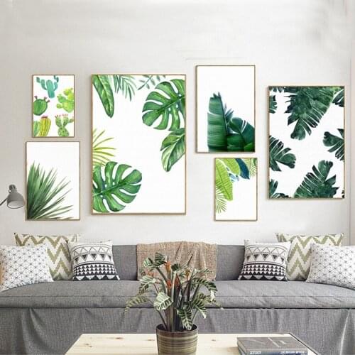 Leaf Cactus 5d diy painting diamond cross stitch plant diamond embroidery full drill nordic style Daimond Painting home art