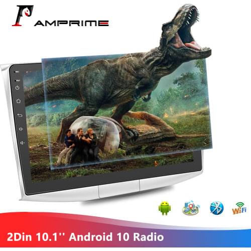 AMPrime Radio Stereo 2Din 10.1“ Android 10.0 Car Multimedia Player For VW Volkswagen Passat B7 B6/Magotan Autoradio DVR Camera
