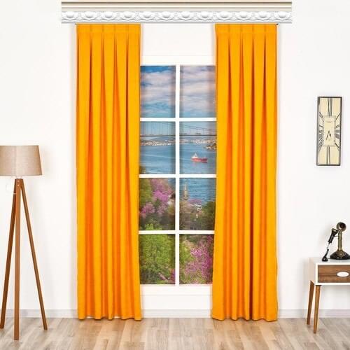 Beshome Collection Diamond Single Wing Curtain Straight Seam