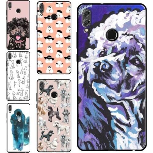 Cartoon Poodle Dog Case For Huawei Honor 20 Pro 4C 6C 7A 7S 7C 8A 8X 8S 9A 9X 9S 10X 10 Lite 10i Back Cover