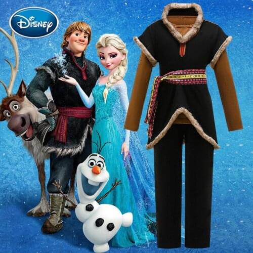 Disney Frozen Kristoff Childrens Wear New Frozen Two Boys Three-piece Dress Performance Set