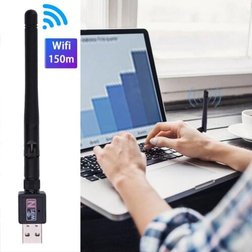 Kebidu WiFi Wireless Network Card USB 2.0 150M 802.11 B/g/n LAN Adapter With Rotatable Antenna For Laptop PC Mini Wi-fi Dongle
