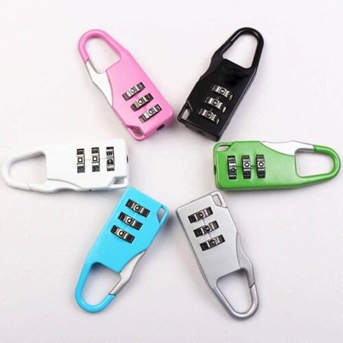 Colorful Password Lock Zinc Alloy Security Lock Suitcase Luggage Coded Lock Cupboard Cabinet Locker Padlock