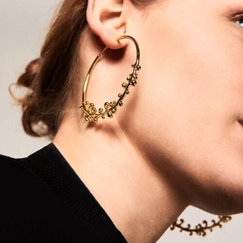 Hoop Drop Earring for Women Vintage Folk-custom Fashion Ear Stud Earrings Fashion Jewelry Accessorie 2021 Kolczyki