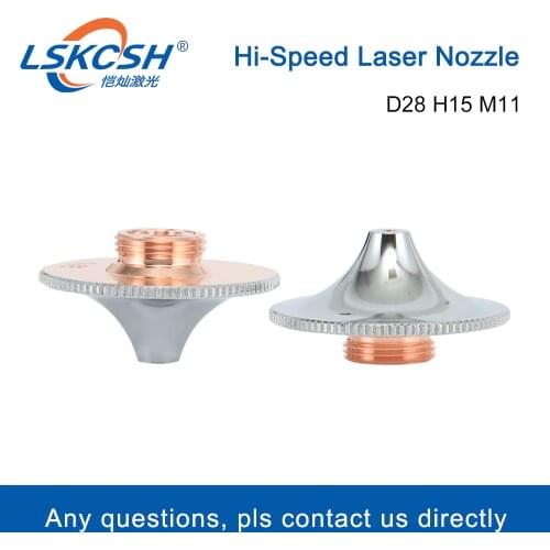 LSKCSH 10pcs/lot Hi-Speed Nozzle 1.0-5.0mm Double Layer For Fiber Laser Cutting ProCutter Head 6000W 15000W BM115
