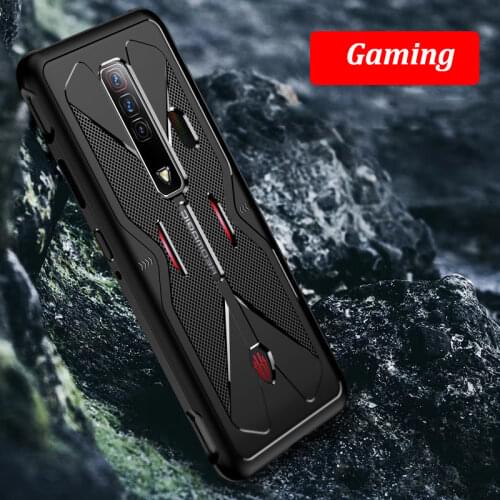 For Nubia RedMagic 6R Case Soft Silicone Shockproof Gaming Back Cover Nubia Red Magic 6R Heat Dissipation Full Protective Funda