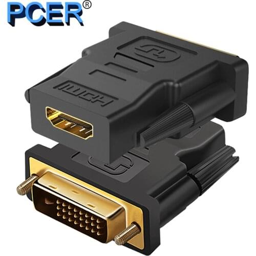 DVI male Converter DVI to HDMI 1920*1080P resolution Support for Computer Display Screen projector tv DVI adapter HDMI adapter
