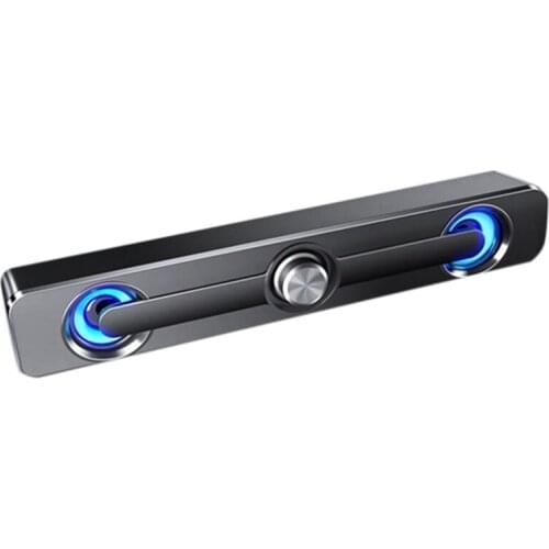 USB Wired Computer Speaker Bar Stereo Subwoofer Bass Speaker Surround Sound Box for PC Laptop Phone Tablet MP3 MP4