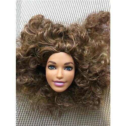 Rare Limited Collection Doll Heads Brown White Asia Princess Doll Head Girl DIY Dressing Hair Toys Kids Makeup DIY Toy