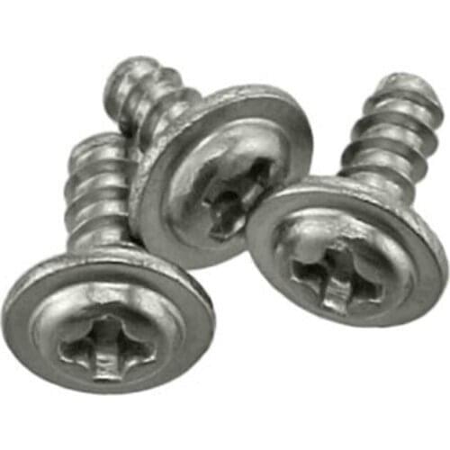 304 Stainless Steel Round Head Self Tapping Screw With Pad Stabilizer M3*10