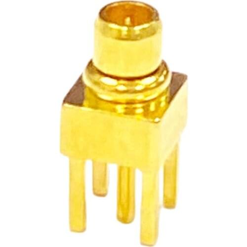 1pc MMCX Male Plug RF Coax Convertor Adapter Connector PCB Mount With solder post Straight 4 pin Goldplated NEW wholesale