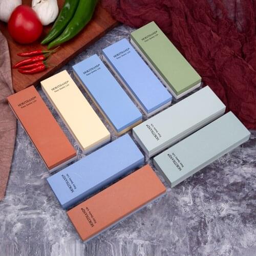 Knife Sharpener Whetstone Sharpening Stone Professional Kitchen Grinding Stone Double Side Japanese Sharpening Tool Bamboo Base