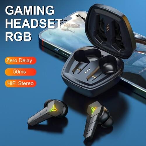 KINGSTAR TWS Gaming Bluetooth Earphones Sports Waterproof Earbuds HIFI Stereo Bass In Ear Earphones RGB Gamer Headset With Mic