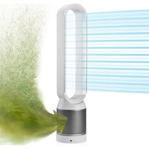 New 220V Bladeless Electric Fan 16 Inch Household Floor-standing Air Conditioning Fan Tower Fan Air Purification Circulating Fan