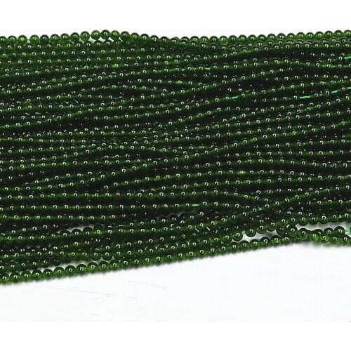 Top quality fashion women taiwan green jades 2mm 3mm round spacers accessories loose beads for jewelry making strand/15inch B461