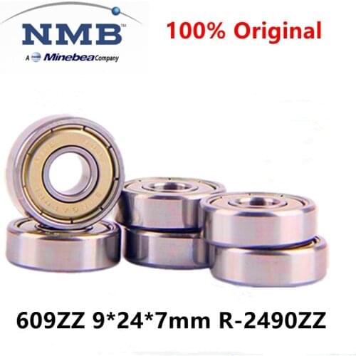 20pcs/100pcs NMB Minebea high speed bearing R-2490ZZ 9*24*7mm 609ZZ precision miniature ball bearings 9mmx24mmx7mm