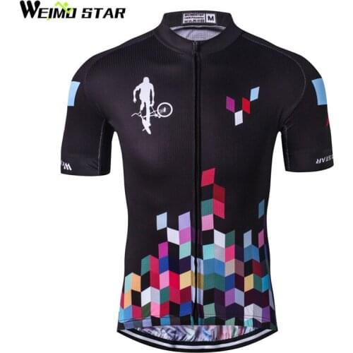 Weimostar Bike Team Racing Sport Cycling Jersey Men MTB Bike Jersey Shirt Breathable Bicycle Clothes Quick Dry Cycling Clothing