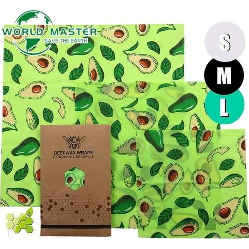 World Master Reusable Beeswax Wrap Seal Food Fresh Keeping Wrap Lid Cover Stretch Sillcone Vacuum Food Wrap Cloth Sealer