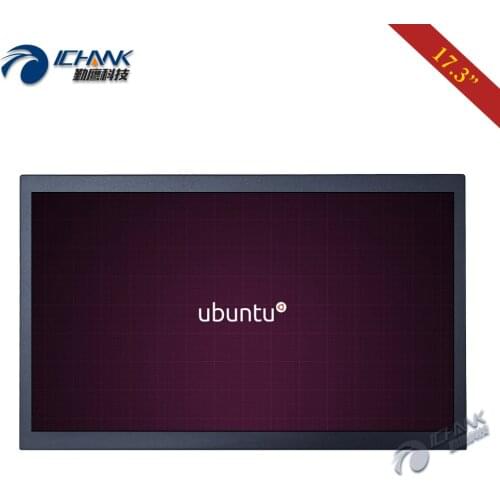 ZB173TC-59L/17.3" inch 1920x1080p 16:9 Widescreen HDMI USB Support Linux Ubuntu Raspbian Debian Touch LCD Screen Monitor Display