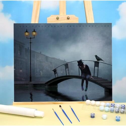 Woman Girl Painting By Numbers Package Oil Paints 40*50 Paiting By Numbers Decorative Paintings Kids Handicraft Drawing