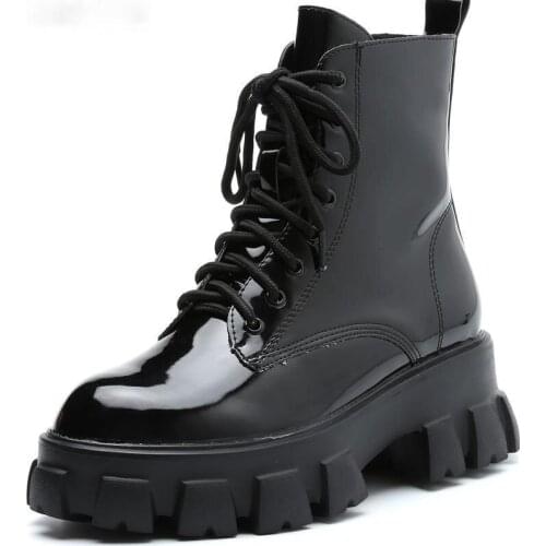 2020 Fashion Style Womens Boots Plus Velvet Women Platform Boots Casual Thick sole Ladies Shoes Women Boot