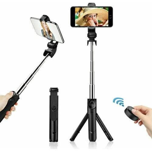 1pc 3 In 1 Wireless Bluetooth Selfie Stick + Mini Selfie Tripod With Remote Control For Mobile Phone For Home Travel