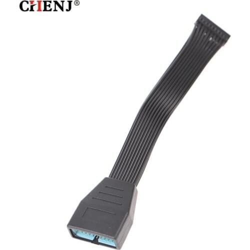 1pc Motherboard Mainboard USB3.0 19Pin 20Pin Female to USB 3.0 19pin 20 Pin Male Extension Conversion Connecting Cable