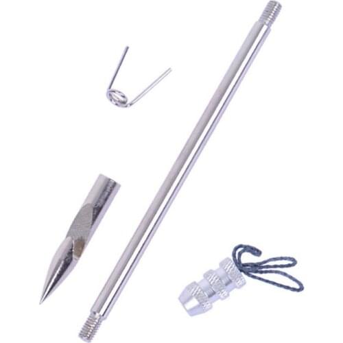 1Pc Silver Stainless Steel Hunting Slingshot Shooting Fish Fishing Hunting Arrowhead Dart Durable Fishing Accessories Arrowheads