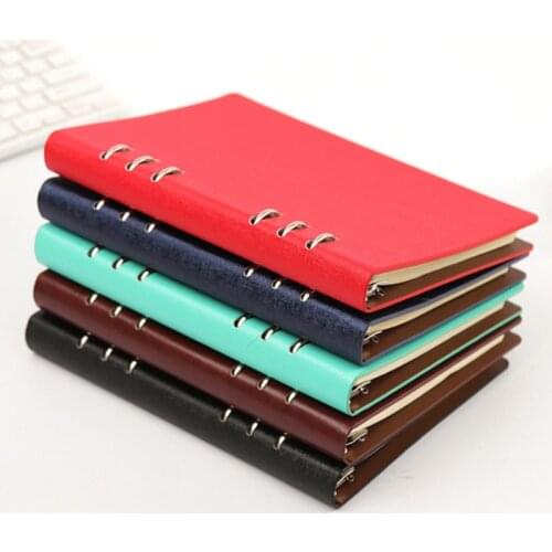 A4/A5 Hollow Loose-leaf Business Office Notebook Student Hand Account Notebook Removable Leather PU Diary School Office Suplies