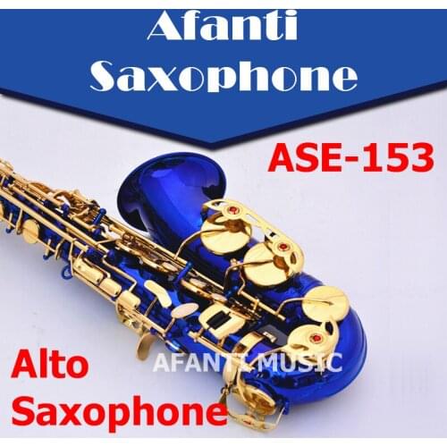 Afanti Music Eb tone / Brass body / Electrophoresis Gold Alto Saxophone (ASE-153)