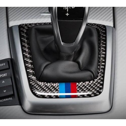Car Interior accessories Gear Shift Panel Cover Sticker Trim Decal Protective Frame Car Styling For BMW Z4 E89 (2009-2015)