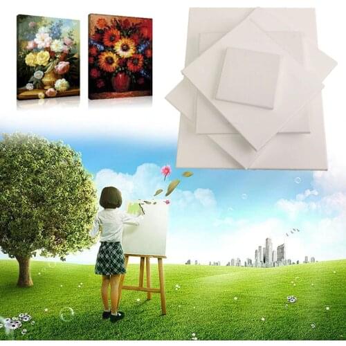 White Blank Square Canvas Wooden Frame For Primed Oil Acrylic Painting Picture DIY Wall Photo Poster Frame Painting Canvas