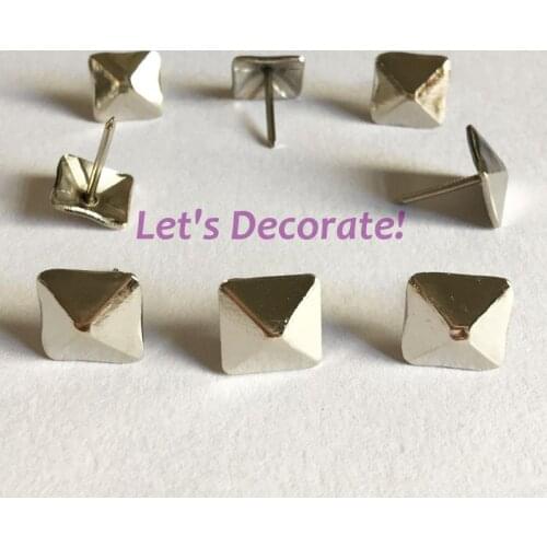 Free DHL shipping 1200pcs/lot 12mm Nickel Square Home or Garden Decorative Tack, Hobnail, Upholstery Nail