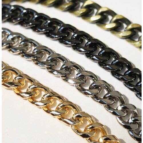 Free shipping DIY bag strap chain Wallet handle purse metal strap chain strap replaced bag strap bag spare parts obag handles