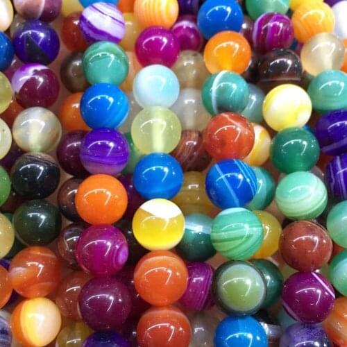Free Shipping Fashion Jewelry 8mm Colorful Carnelian Round Loose Beads 15" FG9162