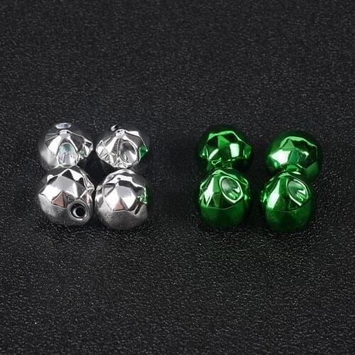 5Pcs/Lot 18mm CCB Plastic Big Hole Loose Beads For Jewelry Making Diy Needlework Faceted Spacer Charms Beads Bracelet Findings