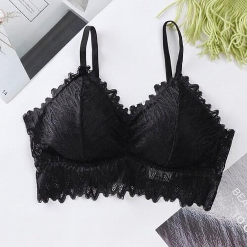 Women Floral Bras Lace Tubes Tops Sexy Lingeries Girls Tube Tops Summer Lace Bras Underwear